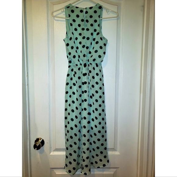 Mint Green Hi-Low Polka-Dot Dress! Size S - Picture 2 of 3